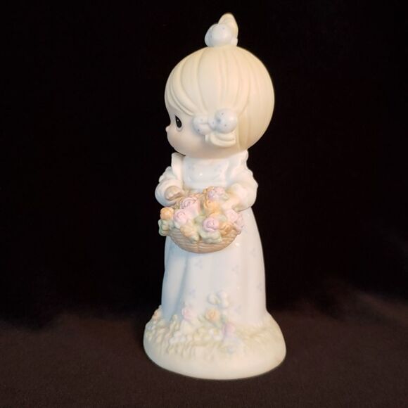 Vintage Precious Moments Porcelain Figurine 1994 "Take Time To Smell the Flowers - Picture 2 of 8